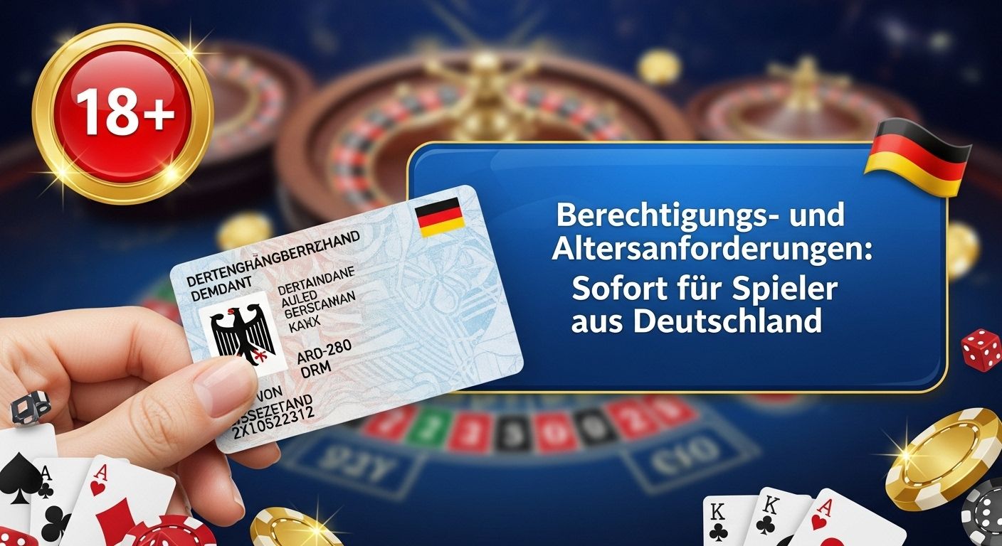 Teilnahmeberechtigung und Altersvoraussetzungen casino sign up issues